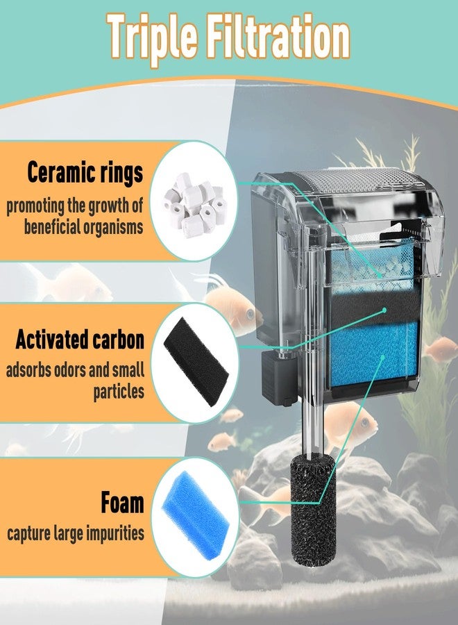 Kamrexi 6 Sets of Upgraded Three-Stage Filtration Fish Tank Filter, Fit for AquaClear 50 Powerful Filters, Fish Tank Filter Replacement and Maintenance Kits for 20- to 50-Gallon Aquariums - Image 3